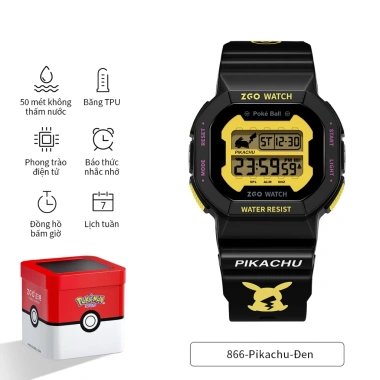 Đồng hồ điện tử ZGO Pokémon Pikachu – Chống nước, dạ quang, thể thao trẻ em, 333.939₫ 7 Đồng hồ điện tử ZGO Pokémon Pikachu – Chống nước, dạ quang, thể thao trẻ em, 333.939₫ 7