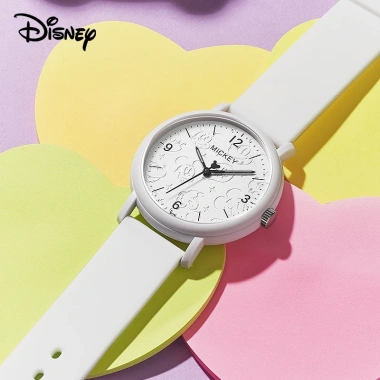 Đồng Hồ Disney Mickey Macaron Color Dạ Quang Chống Thấm Nước Học Sinh - Giá Ưu Đãi 935k