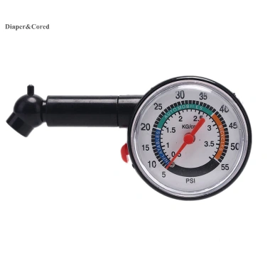 Đồng hồ đo áp suất lốp xe máy ô tô 0‑50 psi, quay số chính xác – CORED YTH 9