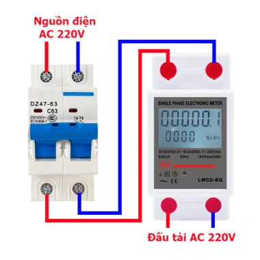 Đồng hồ đo công suất điện 220V - Độ chính xác cao, nút Reset, LCD PU I Kwh, bộ công tơ điện tử, giá ưu đãi 120k 4 Đồng hồ đo công suất điện 220V - Độ chính xác cao, nút Reset, LCD PU I Kwh, bộ công tơ điện tử, giá ưu đãi 120k 4