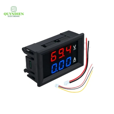 Đồng hồ đo điện áp & dòng DC 0‑100V 10A hiển thị kép LED xanh‑đỏ – Giá chỉ 53.350₫