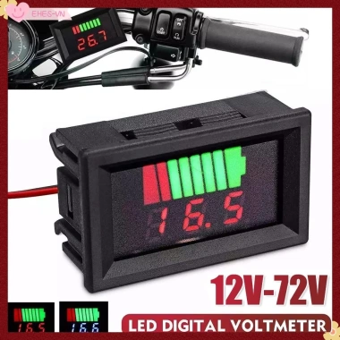 Đồng hồ đo điện áp kỹ thuật số ô tô 12V-72V EHES Đo chính xác hiển thị LCD