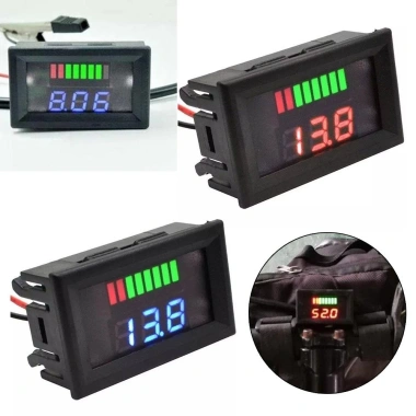 Đồng hồ đo điện áp kỹ thuật số ô tô 12V-72V EHES Đo chính xác hiển thị LCD