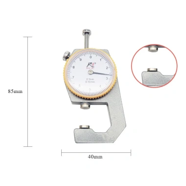 Đồng hồ đo độ dày da 10-20mm độ chính xác 0,1mm - Chuyên dụng, giá chỉ 82.000 VND 10