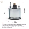 Đồng hồ đo nhiệt độ nước 2 inch 56mm 12V - Dụng cụ RV Marine, giảm giá, chính xác cao 2