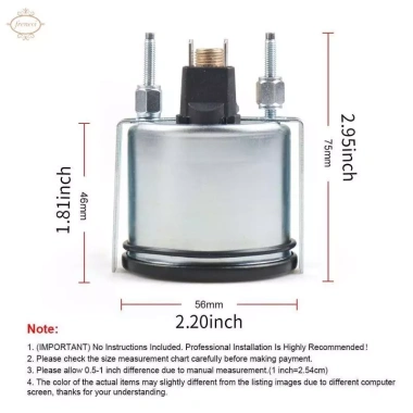 Đồng hồ đo nhiệt độ nước 2 inch 56mm 12V - Dụng cụ RV Marine, giảm giá, chính xác cao 2 Đồng hồ đo nhiệt độ nước 2 inch 56mm 12V - Dụng cụ RV Marine, giảm giá, chính xác cao 2