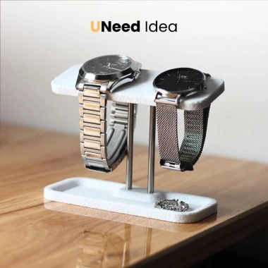 Đồng hồ đôi hiện đại UNeed Idea UNW03 - Kệ để bàn có khay trang sức, giá 42.320₫ 4