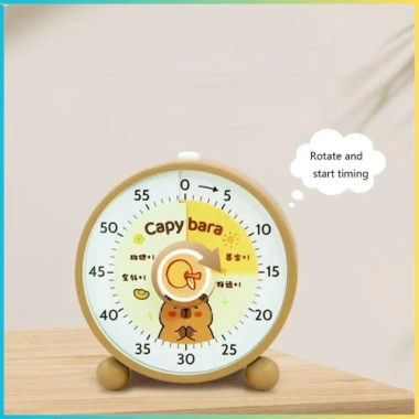 Đồng hồ hẹn giờ BANGSHE 60 phút hình Capybara hoạt hình, đếm ngược vui nhộn cho bếp - giảm giá 129.900