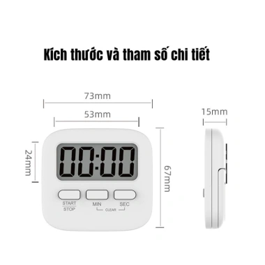 Đồng Hồ Hẹn Giờ Đếm Ngược 99 Phút Mini DIY Tiện Dụng Nhà Bếp, Pin Miễn Phí, Giá 79.900₫ 4 Đồng Hồ Hẹn Giờ Đếm Ngược 99 Phút Mini DIY Tiện Dụng Nhà Bếp, Pin Miễn Phí, Giá 79.900₫ 4