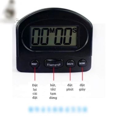 Đồng hồ hẹn giờ LCD mini, đếm ngược, bấm giờ - Dùng nhà bếp, 38.000₫ (giảm từ 49.020₫) 3