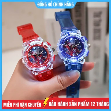 Đồng Hồ Hoạt Hình Siêu Nhân LED Đèn Sáng Cho Bé Gái & Bé Trai - Giá Ưu Đãi 18.000₫