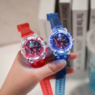 Đồng Hồ Hoạt Hình Siêu Nhân LED Đèn Sáng Cho Bé Gái & Bé Trai - Giá Ưu Đãi 18.000₫