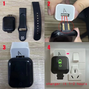 Đồng hồ ILLUNT Y68 Bluetooth chống nước đo nhịp tim thông báo - Giá 75.350₫ 8