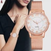 Đồng hồ kim cương nữ mặt tròn chống vỡ - Quà tặng mẹ, bạn gái, còn 57.860₫
