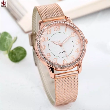 Đồng hồ kim cương nữ mặt tròn chống vỡ - Quà tặng mẹ, bạn gái, còn 57.860₫ 4