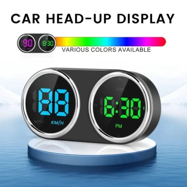 Đồng hồ kỹ thuật số GPS HUD 7 màu, báo động vượt tốc độ - Giảm giá, chỉ 147.428₫