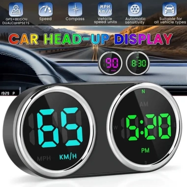 Đồng hồ kỹ thuật số GPS HUD 7 màu, báo động vượt tốc độ - Giảm giá, chỉ 147.428₫