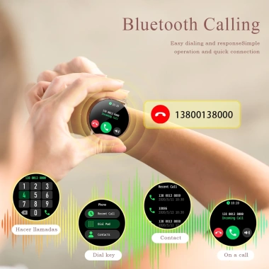 Đồng hồ LIGE 1.28 inch Bluetooth chống nước đo nhịp tim theo dõi sức khỏe Android iOS - 352.000₫ 4