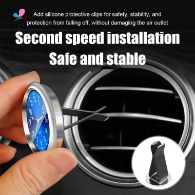 Đồng hồ Mini điện tử chống nước kim loại phát sáng cho xe máy, xe đạp - 48.400₫ 5
