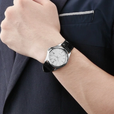 Đồng hồ nam Casio MTP-1.183 mặt tròn dây da kim loại chống nước 3 ATM 1.242.000 VND