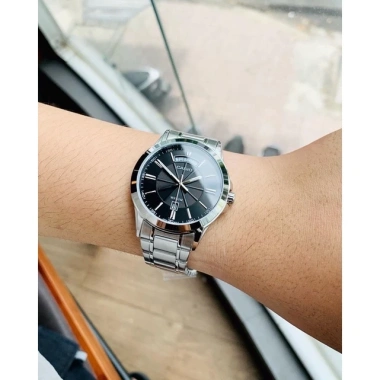 Đồng hồ nam Casio MTP 1.381D-1A dây thép sang trọng mặt đen, chống nước 5ATM, bảo hành 1 năm - Giá 1.950.000 VND 3 Đồng hồ nam Casio MTP 1.381D-1A dây thép sang trọng mặt đen, chống nước 5ATM, bảo hành 1 năm - Giá 1.950.000 VND 3