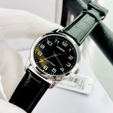 Đồng Hồ Nam Casio MTP-V001L-1BUDF Đen 38mm, Kính Khoáng, Chống Nước, Dây Da Cao Cấp – 565.640₫