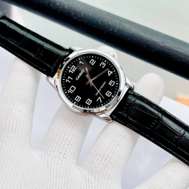 Đồng Hồ Nam Casio MTP-V001L-1BUDF Đen 38mm, Kính Khoáng, Chống Nước, Dây Da Cao Cấp – 565.640₫