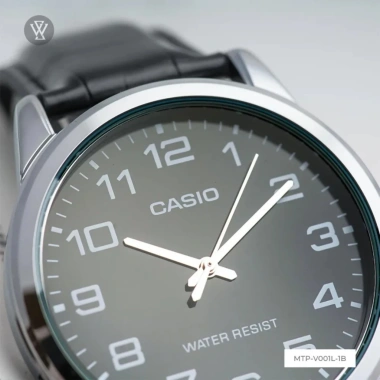 Đồng Hồ Nam Casio MTP-V001L-1BUDF Đen 38mm, Kính Khoáng, Chống Nước, Dây Da Cao Cấp – 565.640₫