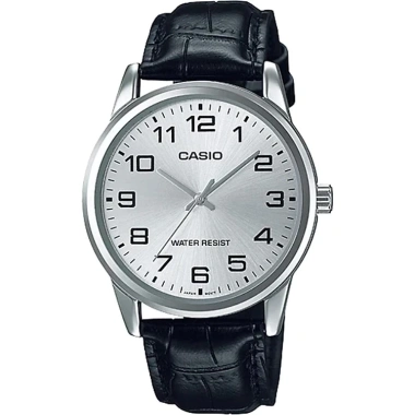 Đồng Hồ Nam Casio MTP-V001L-7BUDF Bạc Trắng 38mm Kính Khoáng Chống Nước Dây Da Đen 2 Đồng Hồ Nam Casio MTP-V001L-7BUDF Bạc Trắng 38mm Kính Khoáng Chống Nước Dây Da Đen 2