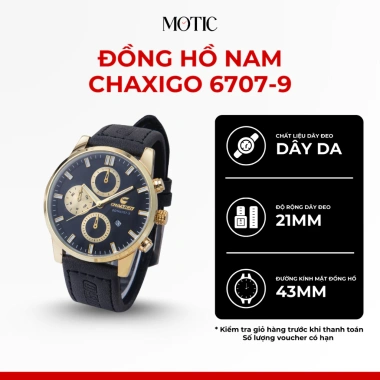 Đồng hồ nam Chaxigo 6.707-9 dây da thời trang - Giá chỉ 340.000₫, giảm 81.600₫
