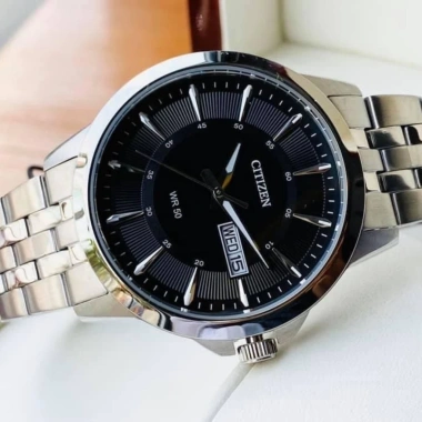 Đồng hồ nam Citizen BF2.011-51E màu đen kim ánh bạc, dây kim loại, kính khoáng 41mm, kháng nước - Giá chỉ 3.922.750 VND 4