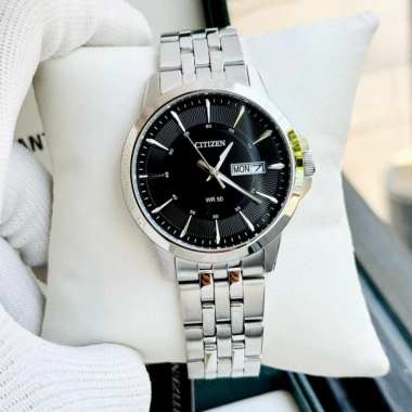 Đồng hồ nam Citizen BF2.011-51E màu đen kim ánh bạc, dây kim loại, kính khoáng 41mm, kháng nước - Giá chỉ 3.922.750 VND 5