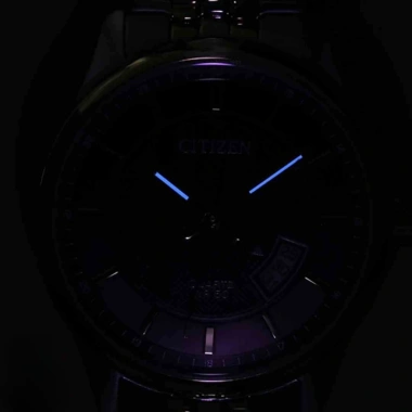 Đồng Hồ Nam Citizen BI1.054-80E Đen Dây Kim Loại Vàng Trắng Mặt Kính Khoáng 40mm Kháng Nước Chính Hãng 3