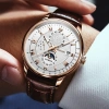 Đồng Hồ Nam Dây Da Cao Cấp Mặt Đen Viền Rose Gold - Lịch Ngày Đêm, Phong Cách Doanh Nhân Sang Trọng - Giá Ưu Đãi 128k 4