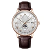 Đồng Hồ Nam Dây Da Cao Cấp Mặt Đen Viền Rose Gold - Lịch Ngày Đêm, Phong Cách Doanh Nhân Sang Trọng - Giá Ưu Đãi 128k 6