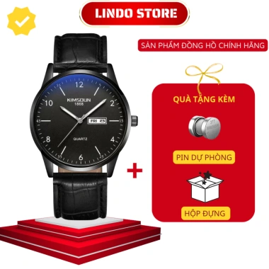 Đồng hồ nam dây thép lưới KIMSDUN K-1.871B hộp chính hãng lịch ngày 269k