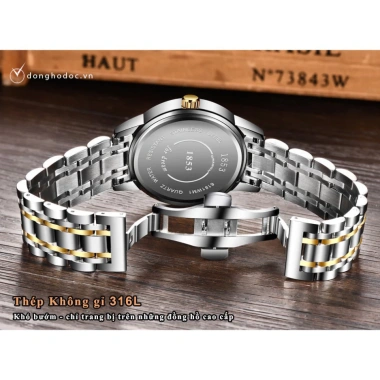 Đồng hồ nam DRAGON kính tráng sapphire, dây thép đúc cao cấp - Giá chỉ 1.28 triệu