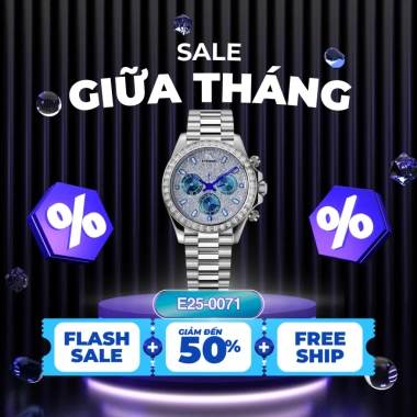 Đồng Hồ Nam ETERNO E25-71 Dây Thép Không Gỉ Cao Cấp Sang Trọng Lịch Lãm - 743.500₫