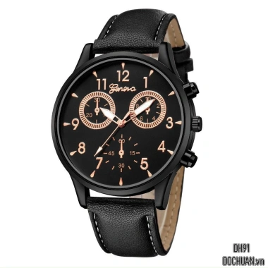 Đồng hồ nam kim Geneva mặt tròn - Sang trọng, giảm giá chỉ 250.000 VNĐ 2