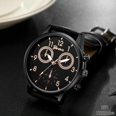 Đồng hồ nam kim Geneva mặt tròn - Sang trọng, giảm giá chỉ 250.000 VNĐ 9