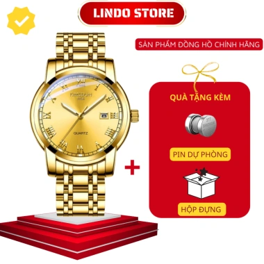 Đồng hồ nam KIMSDUN K-1.891B chính hãng, dây thép không gỉ, lịch ngày, hộp sang trọng - 310.000₫