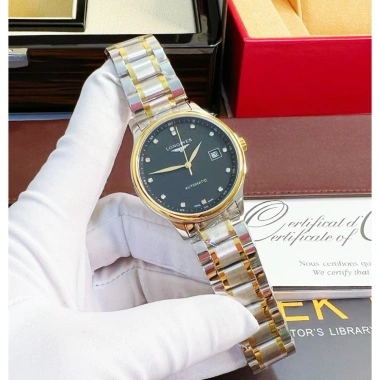 Đồng Hồ Nam Longines L25.184 Sapphire 38mm Mặt Đen Automatic Nhật - 2.849.000 VND 4