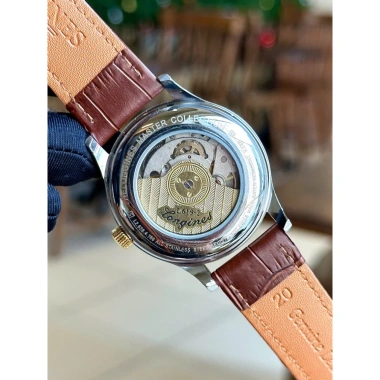 Đồng Hồ Nam Longines Sapphire L25.184 38mm Vân Xoáy Dây Da Automatic Nhật Giá 2.55 Triệu 8