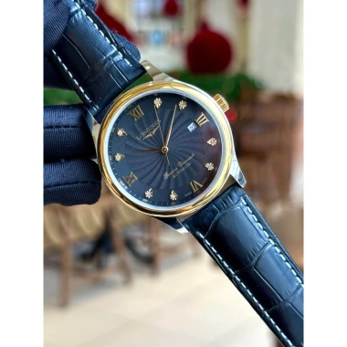 Đồng Hồ Nam Longines Sapphire L25.184 38mm Vân Xoáy Dây Da Automatic Nhật Giá 2.55 Triệu 12