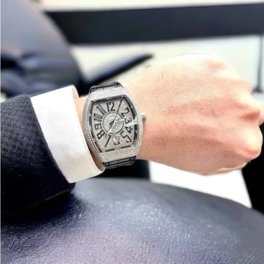 Đồng hồ nam máy cơ thể thao Franck Muller V45 45mm dây silicon chống nước - Tặng hộp đẹp, giảm giá 58,5 triệu 6