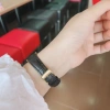 Đồng hồ nam nữ Hale 549 chống nước, dây da và viền thép không gỉ, thời trang trẻ trung, giá 1,380,000 2