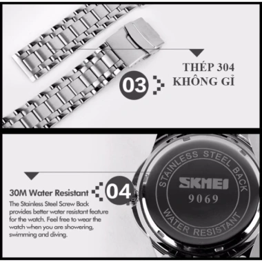 Đồng Hồ Nam OLIKA SKMEI 9.069 Lịch Ngày - Chống Nước Tốt, Giá Ưu Đãi 1.130.000₫ 9