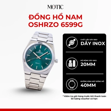 Đồng Hồ Nam Oshrzo 6.599G Mặt Tròn Dây Kim Loại Thời Trang Giá Ưu Đãi 380.000 VND