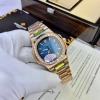 Đồng Hồ Nam Patek PA52 40mm Vỏ Vàng Viền Đá Máy Cơ Automatic Nhật - Tặng Kèm Hộp