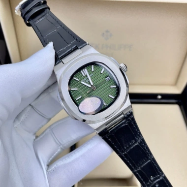 Đồng Hồ Nam Patek Philipp PA51A Xanh 40mm Viền Trơn Máy Cơ Nhật - Tặng Hộp 2